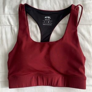 AYBL Deep Red Sports Bra